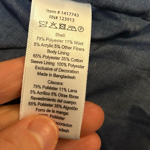 JACHS New York Men's Extra Large XLAztec Wool Button Up Lined Jacket Shirt - Picture 3 of 6